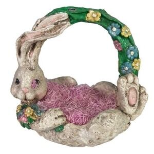 Easter Egg Basket Decor Bunny‎ Rabbit 9" Tall Spring Holiday Centerpiece…